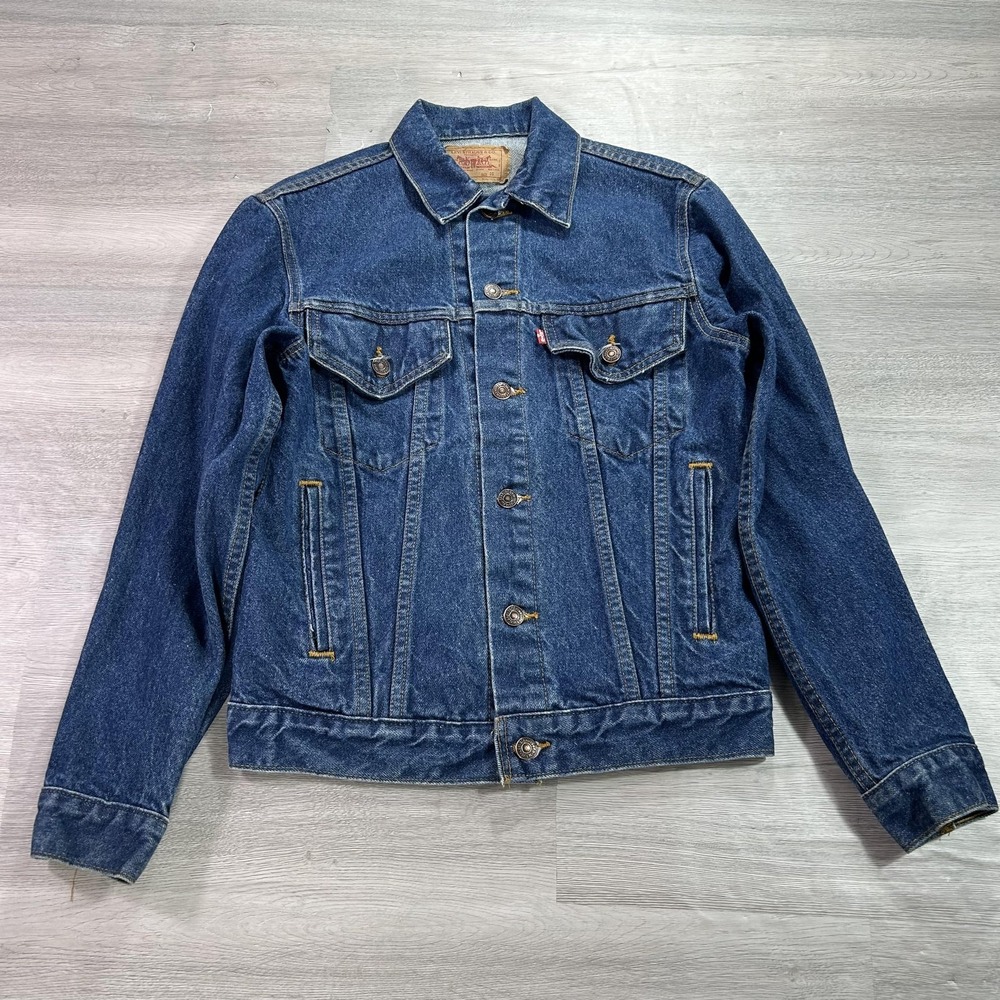 VINTAGE Levi's Jacket Mens 36 Blue‎ Denim Trucker Jean 70506-0217 USA 80s